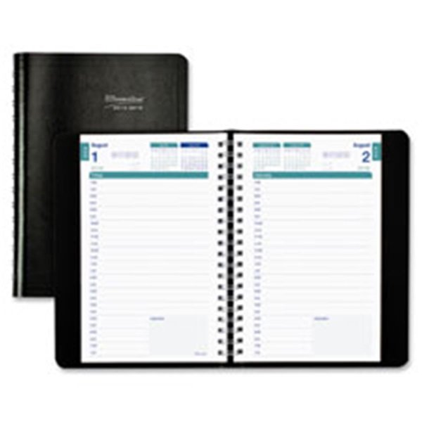 Rediform 12-Month Daily Academic Planner, Black RE464635